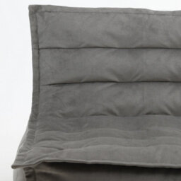 icon Kota Velvet Xl Bean Bag Sofa Grey Bean Bag Chair - thumbnail 6