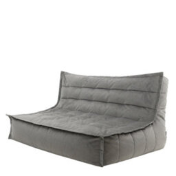 icon Kota Velvet Xl Bean Bag Sofa Grey Bean Bag Chair