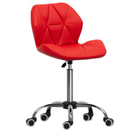 Lassic Vida Designs Geo Red Office Swivel Chair Ukfr Pu Faux Leather - thumbnail 8