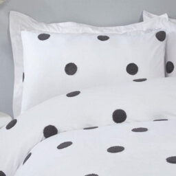 Smart Living Luxury Hotel Quality Tufted Circles Duvet Cover With Pillowcases - thumbnail 2