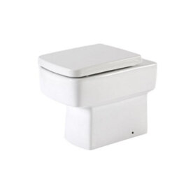 Homestylestore 1050mm Concrete Grey Bathroom Combination Vanity Wc Unit With Black Finger Pull Handle - thumbnail 3