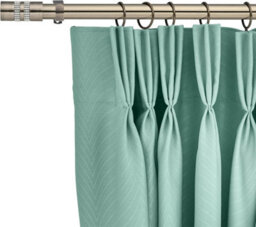 Lister Cartwright 28mm Antique Brass Fixed Metal Curtain Pole Set With Diamante Stripe Finial(300 Cm) - thumbnail 4