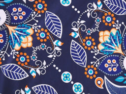 Beliani Duvet Cover Set Madrona Sateen Cotton 155 X 220 Cm Dark Blue - thumbnail 8
