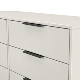 Beijing 6 Drawer Midi Chest Of Drawers In Grey Matt (Ready Assembled) - thumbnail 5