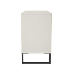 Beijing 6 Drawer Midi Chest Of Drawers In Grey Matt (Ready Assembled) - thumbnail 3