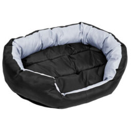 Berkfield Reversible & Washable Dog Cushion Grey And Black 85X70X20 Cm - thumbnail 7