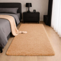 Aspire Homeware Non-Slip Beige Shaggy Rug Soft Fluffy Washable, Hallways And Entryways Runner, (L)220Cm X (W)60Cm - thumbnail 6