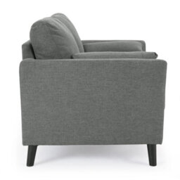 Home Detail Stella 3 Seater Sofa, Grey Linen Fabric - thumbnail 5