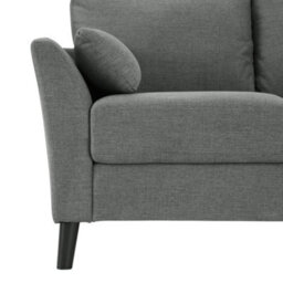 Home Detail Stella 3 Seater Sofa, Grey Linen Fabric - thumbnail 4