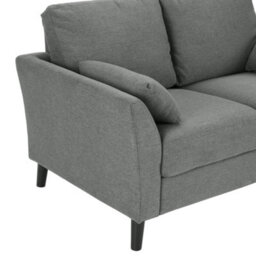 Home Detail Stella 3 Seater Sofa, Grey Linen Fabric - thumbnail 3