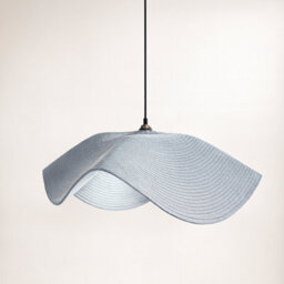 CGC Lighting Cgc Flora 78Cm Baby Blue Large Floppy Fabric Lampshade - thumbnail 5