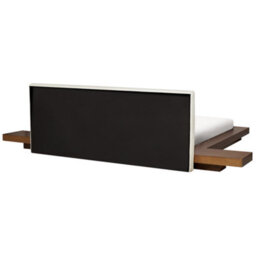Beliani Bed With Led Boucle Zen 180 X 200 Cm (Eu Super King) Led Brown Ash Wood - thumbnail 8