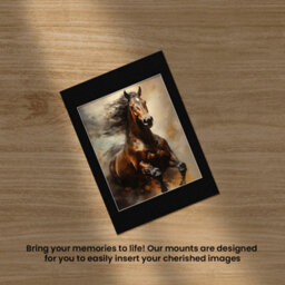 Ak Frames 70X50Cm Black Picture Mounts To Fit 50X40Cm Aperture Size - Mount Board Only (No Frame Included) - thumbnail 5