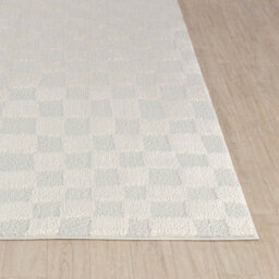 Livabliss Freud-Modern Off-White Ivory High Pile Checkered Living Dining Bedroom Rug 200 X 275 Cm Easy Care, Non Shedding - thumbnail 5