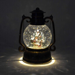 Shatchi Lantern Large Christmas Lantern Led, Glitter, Musical Light Nativity Decoration Xmas Home Decoration Gifts 28Cm - thumbnail 3
