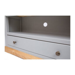 Cabinet Bits Bomporto Light Grey 1 Drawer Tv Cabinet Brass Knob - thumbnail 5