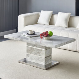 Furniture in Fashion Parini High Gloss Coffee Table In Magnesia Marble Effect - thumbnail 1