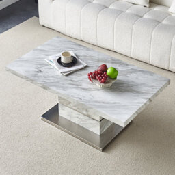 Furniture in Fashion Parini High Gloss Coffee Table In Magnesia Marble Effect - thumbnail 3