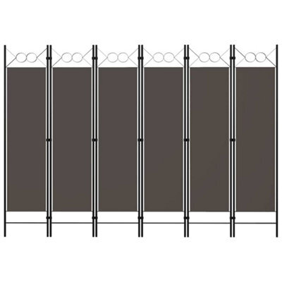 Vidaxl 6-Panel Room Divider Anthracite 240X180 Cm Room Dividers - image 1