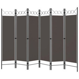 Vidaxl 6-Panel Room Divider Anthracite 240X180 Cm Room Dividers - thumbnail 2