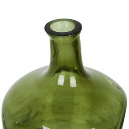 Beliani Flower Vase Kerala Glass 30 Cm Olive Green - thumbnail 4