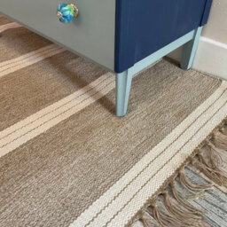 Second Nature Online Reteela Living Room Rug Beige With Natural Striped Design / 120 Cm X 180 Cm - thumbnail 4