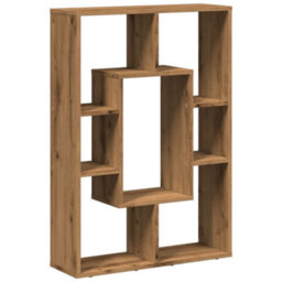 Berkfield Bookcase Artisian Oak 63X20X90 Cm Engineered Wood - thumbnail 7