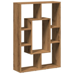 Berkfield Bookcase Artisian Oak 63X20X90 Cm Engineered Wood - thumbnail 2