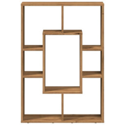 Berkfield Bookcase Artisian Oak 63X20X90 Cm Engineered Wood - thumbnail 5