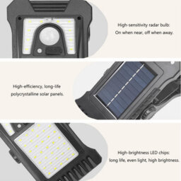 Amorly Clip On Solar Lights Outdoor Waterproof Solar Powered, Clip-On Mount, Weatherproof, Motion Activated, Outdoor Use - thumbnail 3
