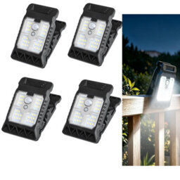 Amorly Clip On Solar Lights Outdoor Waterproof Solar Powered, Clip-On Mount, Weatherproof, Motion Activated, Outdoor Use - thumbnail 1
