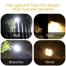 Amorly Clip On Solar Lights Outdoor Waterproof Solar Powered, Clip-On Mount, Weatherproof, Motion Activated, Outdoor Use - thumbnail 5