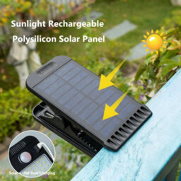 Amorly Clip On Solar Lights Outdoor Waterproof Solar Powered, Clip-On Mount, Weatherproof, Motion Activated, Outdoor Use - thumbnail 4
