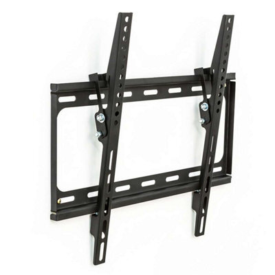 Tectake Television Bracket - 26 -75 Inch Screens, Tiltable, Width-Adjustable Tv Wall Mount 100 Kg - Black - image 1