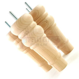 L&F 4 Replacement Furniture Feet Raw Turned Wooden Legs 165mm High Settee Chairs Sofas Footstools M10 (10mm) Tsp2071 - thumbnail 7