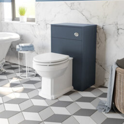 Affine Vanity Unit Back To Wall Toilet Shelf Storage Combination Blue Furniture 1820mm - thumbnail 8