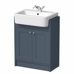 Affine Vanity Unit Back To Wall Toilet Shelf Storage Combination Blue Furniture 1820mm - thumbnail 9