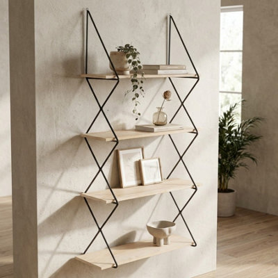 Brixton 4 Tier Floating Ladder Wall Shelf - image 1