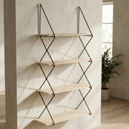 Brixton 4 Tier Floating Ladder Wall Shelf - thumbnail 2