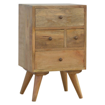 Artisan Furniture Nordic Designed 4 Drawer Petite Bedside - image 1
