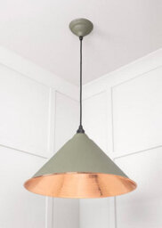 From the Anvil Hammered Copper Hockley Pendant In Tump - thumbnail 4