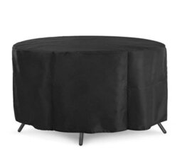 Waterproof Cover For Round Garden Furniture Set, Including High Table And Chairs. - thumbnail 1
