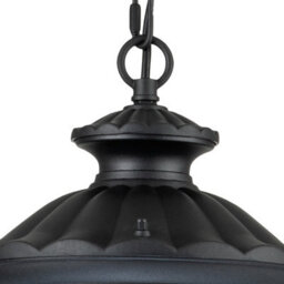 Luminosa Lighting Elstead Chicago Outdoor Pendant Ceiling Light Textured Black, Ip44 - thumbnail 3