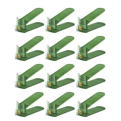Hygrad Built to Survive Clear Adjustable Acrylic Shoe Slot Organizer 12 Pack Stackable Space Saver Rack For Closet & Wardrobe, 3-Height Shoe Holder - image 1