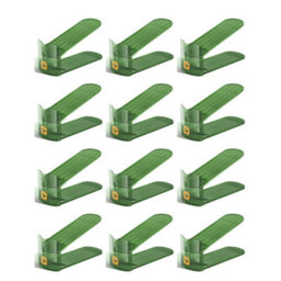 Hygrad Built to Survive Clear Adjustable Acrylic Shoe Slot Organizer 12 Pack Stackable Space Saver Rack For Closet & Wardrobe, 3-Height Shoe Holder - thumbnail 1