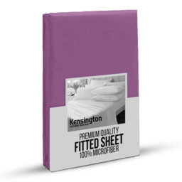 Bedlooms Single Fitted Sheet 25Cm Extra Deep - Soft Microfiber Deep Pocket Elasticated Bed Fitted Sheets Purple, 91X190 Cm - thumbnail 1