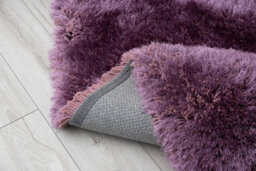A.unique Home Mauve Shaggy Rugs For Living Room Bedroom 120Cm X 170Cm - thumbnail 2