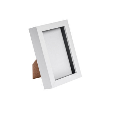"Nicola Spring 4 X 6"" Photo Frame - White - 3D Photo Frame Picture Frame Box Portrait Display Case (17.5 X 12.5Cm)" - image 1