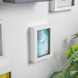 "Nicola Spring 4 X 6"" Photo Frame - White - 3D Photo Frame Picture Frame Box Portrait Display Case (17.5 X 12.5Cm)" - thumbnail 6