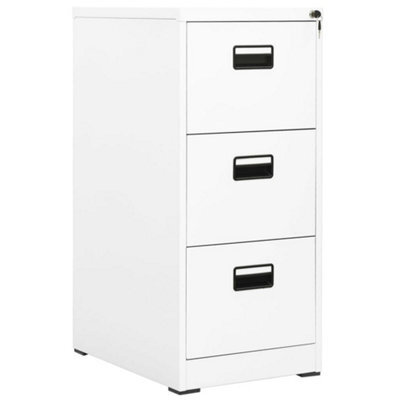 Berkfield Filing Cabinet White 46X62X102.5 Cm Steel - image 1